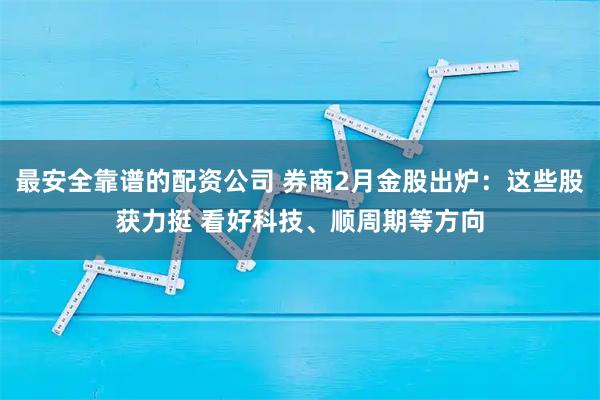 最安全靠谱的配资公司 券商2月金股出炉：这些股获力挺 看好科技、顺周期等方向
